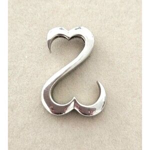 Jane Seymour Open Hearts Stamped .925 Sterling Silver Pendant